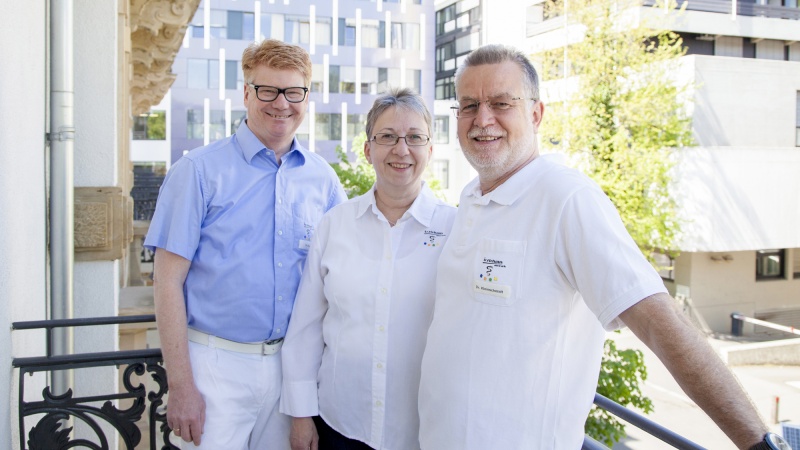 Unser Ärzteteam: Dr. med. Lutz Ehnert, Silvia Wolf und Dr. Hans-Heinrich Kleinschmidt (v.l.n.r.)